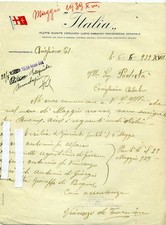  Lettera - Flotte riunite Cosulich - Lloyd Sabaudo - 1939
