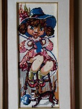 Quadro Vintage con ricamo