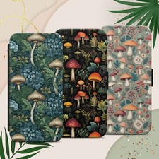 Custodia telefono modello fungo per iPhone Samsung Google Pixel autunno foglie natura