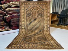 Tappeto caucasico persiano balouch fatto a mano tribale 4x6 lana afgana vintage