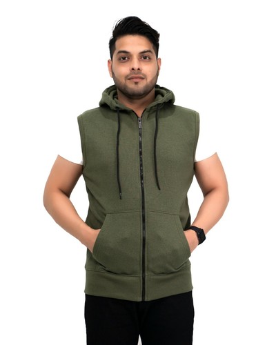 Felpa uomo smanicata con