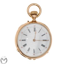 Orologio da tasca monachina LE FERNIER ET FRERES A BESANCON Oro 18 kt 750 car...