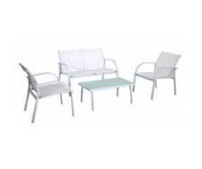 Set Salotto Tavolo con Vetro