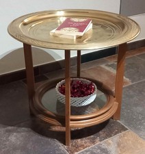 Tavolino etnico in ottone