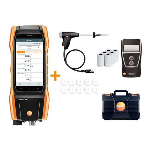 Testo 300 kit w - 300-ll-c-kit, w/printer