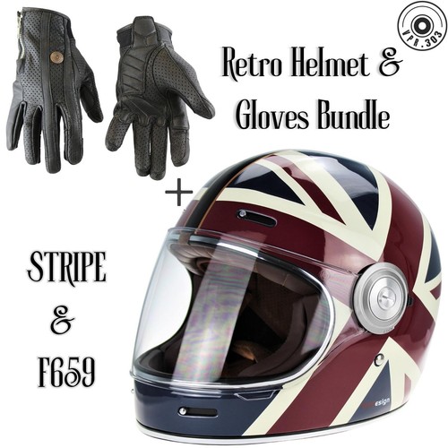 Casco integrale moto - , retrò