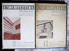 2 RIVISTE L'ARCHITETTURA ITALIANA MENSILE 8 - 11 MORELLI SCUOLA CAGLIARI 1941