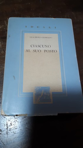 Libro ciascuno suo posto - libro:, al