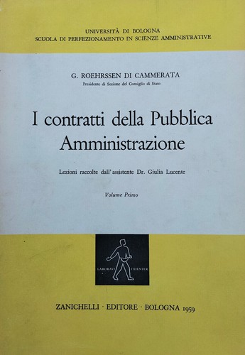 Contratti della pubblica - contratti,