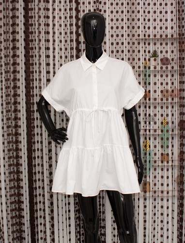 Zara oxford mini abito bianco - oxford,