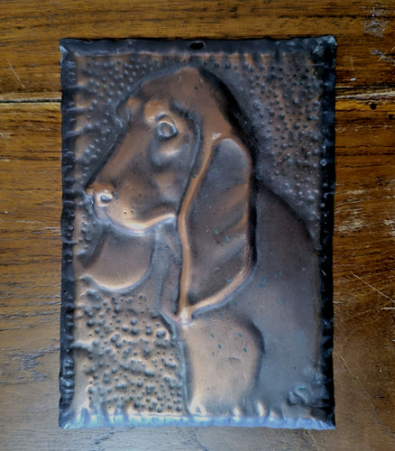 Bassett hound placca rame - bassett,