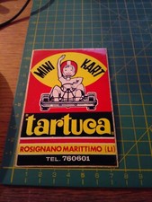 adesivo sticker originale vintage kleber mini kart tartuca  rosignano marittimo 