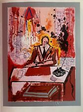 Salvador Dalì, Il Manager, serigrafia su lastra d'argento, 30x40 cm, 1981