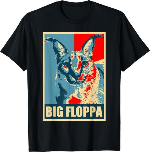 Maglietta big floppa caracal - maglietta,