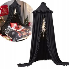 Baldacchino Zanzariera Letto Nera Tenda Protezione Contro Zanzare Insetti Camera