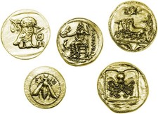 Monete antiche greche placcate - antiche,