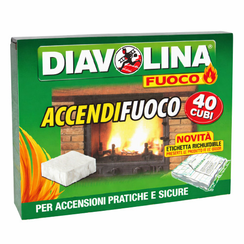 Accendifuoco diavolina - accendifuoco, 40