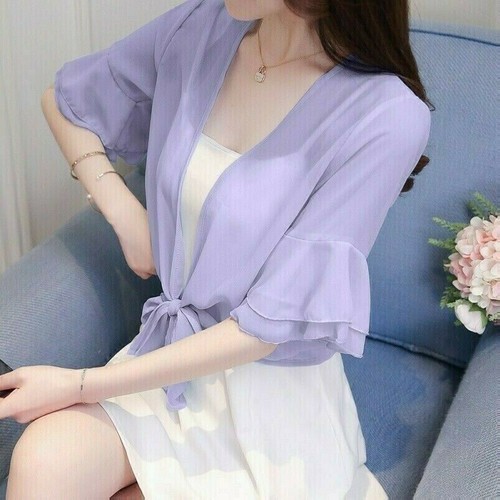 Donna ruffles mantellina - donna,