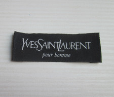 Etichetta Originale Yves Saint Laurent-di 7X2,5 cm Anni '90 Vintage-Sartoria