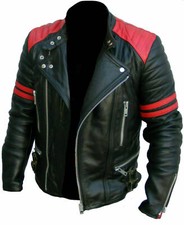 Giacca pelle uomo stile biker