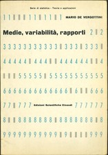 ⚪ Mario De Vergottini - Medie, variabilità, rapporti - Statistica - Einaudi
