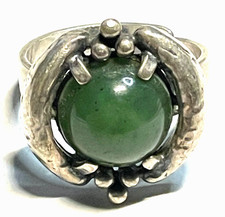 Anello argento brutalista
