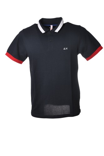 Polo con bordi contrasto - con, in