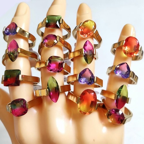 Anello donna pietra zirconi