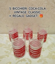 Bicchieri Coca-Cola vintage classic, anni 80'/90'! Leggere descrizione 