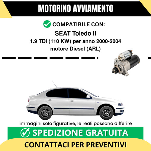 Motorino avviamento seat - motorino,