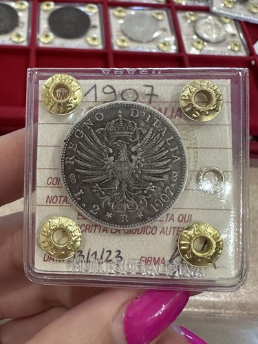 Moneta regno italia lire - 2,