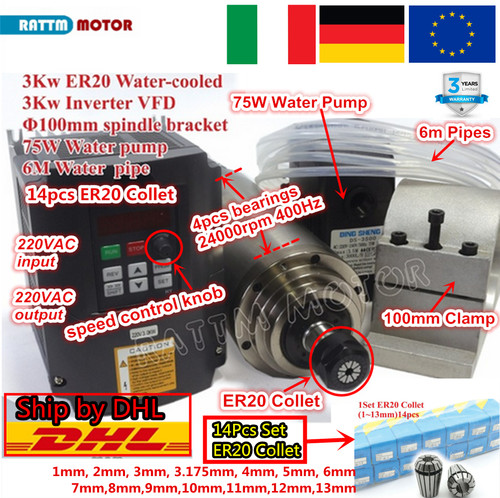 3kw water cooled cnc - 〖it〗,