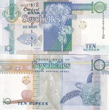 Seychelles 10 rupie ND 2013 P