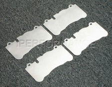 Titanium brake pad shim - titanium,