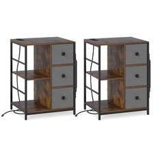 2PCS Comodino 3 Livelli