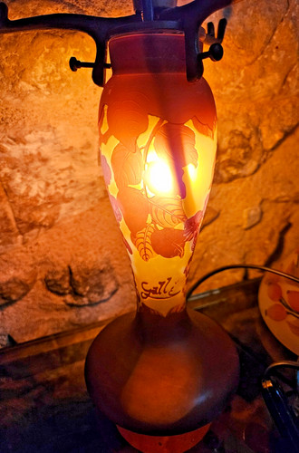 Art nouveau pied - de, lampe