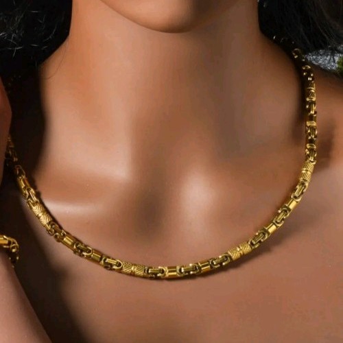 Collana catena maglia - , placcata