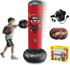 Sacco Da Boxe Bambino 160CM - Punching Ball per Bambini + Pompa Elettrica + Guan