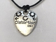 Plettro Ciondolo In Argento Con Scultura BOSS DS-1 Style