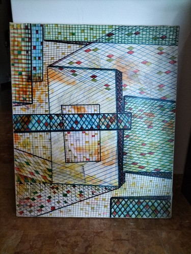 Quadro astratto natale - quadro,