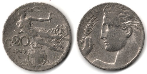 Italia centesimi 1909 - centesimi,