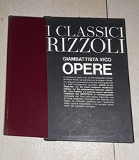 i CLASSICI RIZZOLI GIAMBATTISTA VICO OPERE 1° ED 1959