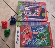 LOTTO GIOCHI  PJ MASKS  SAPIENTINO TRAVEL QUIZ , PUZZLE, PERSONAGGI  VEICOLO