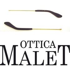 Ray Ban 3422Q 3422/Q Aste di Ricambio Oro/Terminali Pelle Marrone Scuro