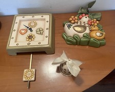 Lotto 3 Oggetti Thun Orologio Pendolo Campanella E Decorazione Da Appendere.