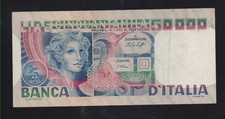 ITALIA - 50000 lire Volto di Donna (1978)- Repubblica italiana / 02 - CIRCOLATA