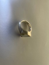 Anello uomo acquamarina blu, fatto a mano, pietra nascita marzo
