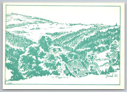 Cartolina artistica paesaggio