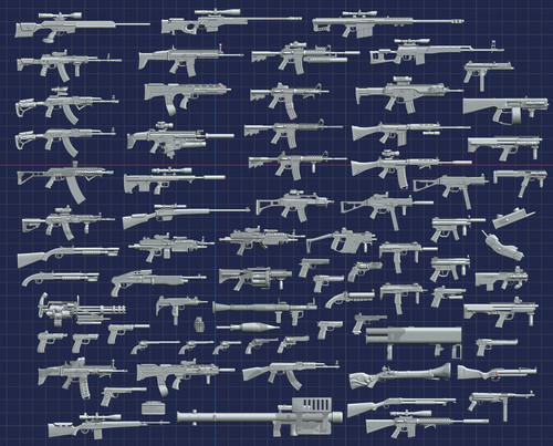 Action figure toy guns - figure,