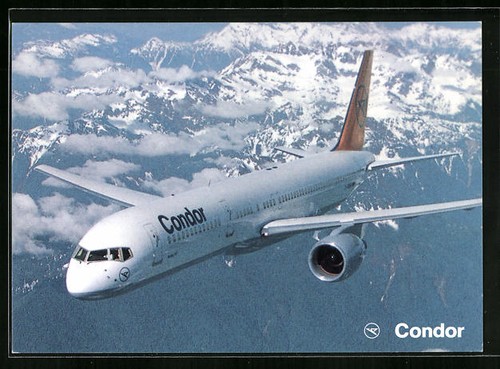 Cartolina aereo boeing 757 200 - boeing, 757-200